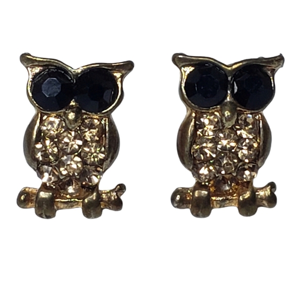 Owl Studs Earrings - Picture 1 of 8